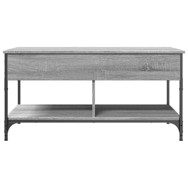 vidaXL sofabord 100x50x50 cm konstrueret træ og metal grå sonoma-eg