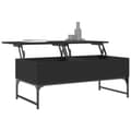 Miniatyrbillede 3 af 11: vidaXL sofabord 100x50x40 cm konstrueret træ og metal sort