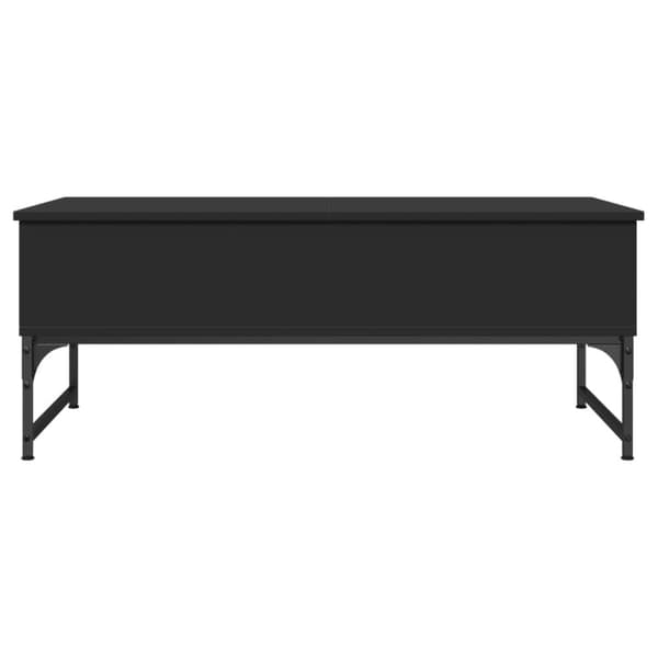 vidaXL sofabord 100x50x40 cm konstrueret træ og metal sort