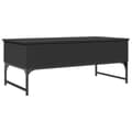 Miniatyrbillede 6 af 11: vidaXL sofabord 100x50x40 cm konstrueret træ og metal sort