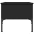 Miniatyrbillede 5 af 11: vidaXL sofabord 100x50x45 cm konstrueret træ og metal sort