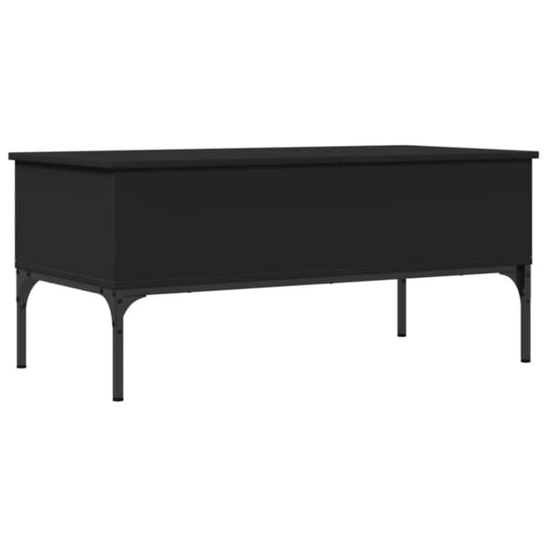 vidaXL sofabord 100x50x45 cm konstrueret træ og metal sort