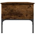 Miniatyrbillede 5 af 11: vidaXL sofabord 100x50x45 cm konstrueret træ og metal røget egetræ