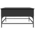 Miniatyrbillede 5 af 11: vidaXL sofabord 80x80x45 cm konstrueret træ og metal sort