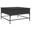 Miniatyrbillede 6 af 11: vidaXL sofabord 80x80x45 cm konstrueret træ og metal sort