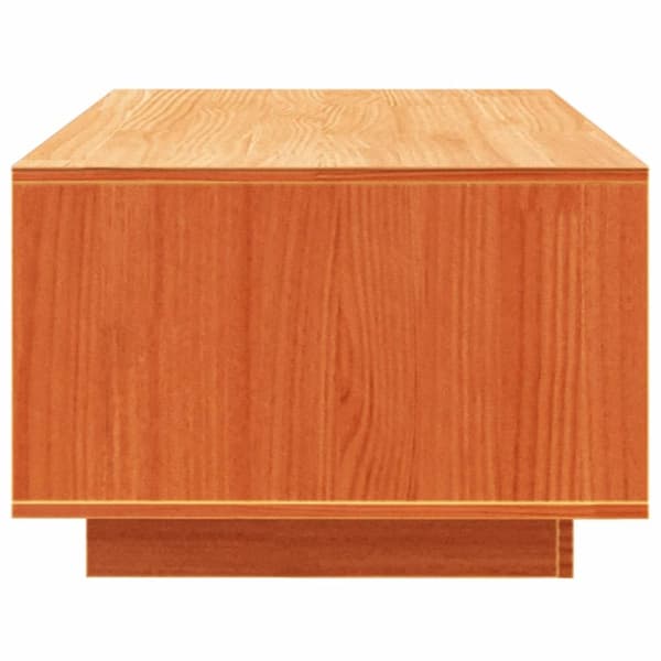 vidaXL Sohvapöytä vahanruskea 110x50x33,5 cm täysi mänty