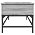 Miniatyrbillede 5 af 11: vidaXL sofabord 100x50x45 cm konstrueret træ og metal grå sonoma-eg
