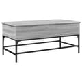 Miniatyrbillede 1 af 11: vidaXL sofabord 100x50x45 cm konstrueret træ og metal grå sonoma-eg