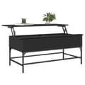 Miniatyrbilde 3 av 11: vidaXL Salongbord svart 100x50x45 cm konstruert tre og metall