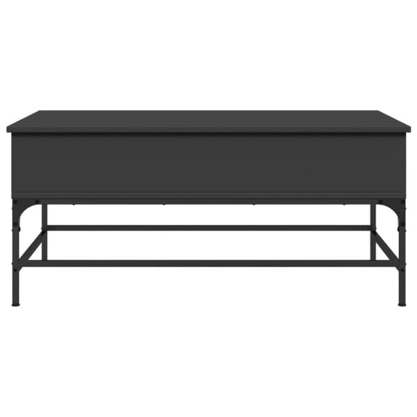 vidaXL Salongbord svart 100x50x45 cm konstruert tre og metall