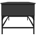 Miniatyrbilde 5 av 11: vidaXL Salongbord svart 100x50x45 cm konstruert tre og metall
