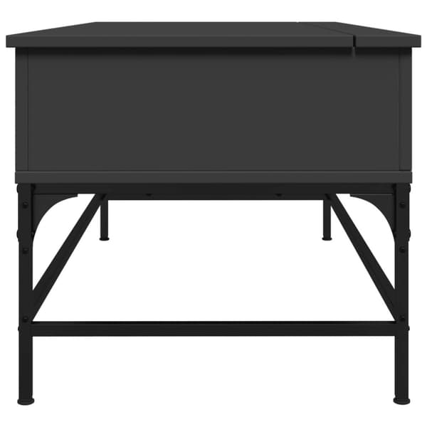 vidaXL Salongbord svart 100x50x45 cm konstruert tre og metall