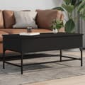 Miniatyrbilde 11 av 11: vidaXL Salongbord svart 100x50x45 cm konstruert tre og metall