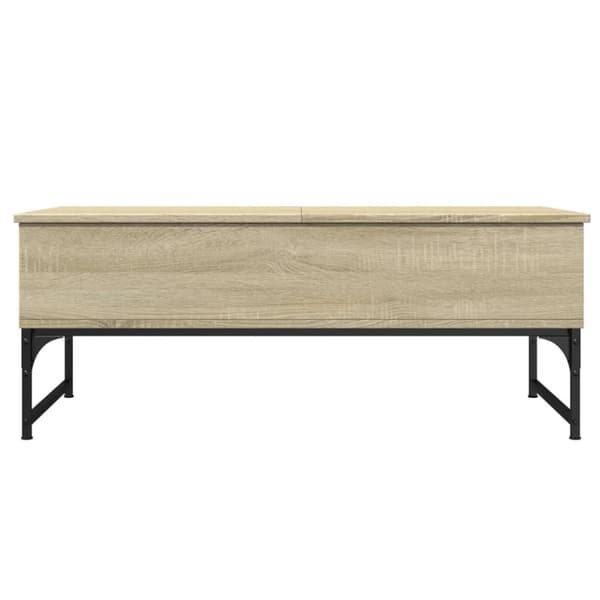vidaXL Salongbord sonoma eik 100x50x40 cm konstruert tre og metall