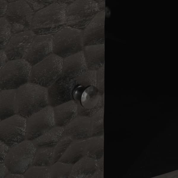 vidaXL Soffbord svart 80x50x40 cm massivt mangoträ