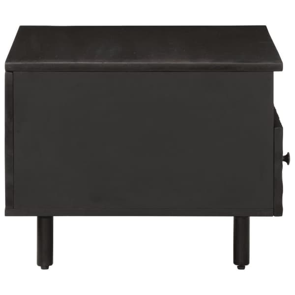 vidaXL sofabord 80x54x40 cm massivt mangotræ sort