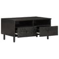 Miniatyrbilde 3 av 11: vidaXL Salongbord svart 80x54x40 cm heltre furu
