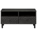 Miniatyrbilde 4 av 11: vidaXL Salongbord svart 80x54x40 cm heltre furu