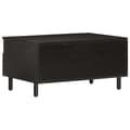 Miniatyrbilde 6 av 11: vidaXL Salongbord svart 80x54x40 cm heltre furu