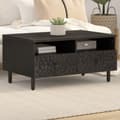 Miniatyrbilde 11 av 11: vidaXL Salongbord svart 80x54x40 cm heltre furu