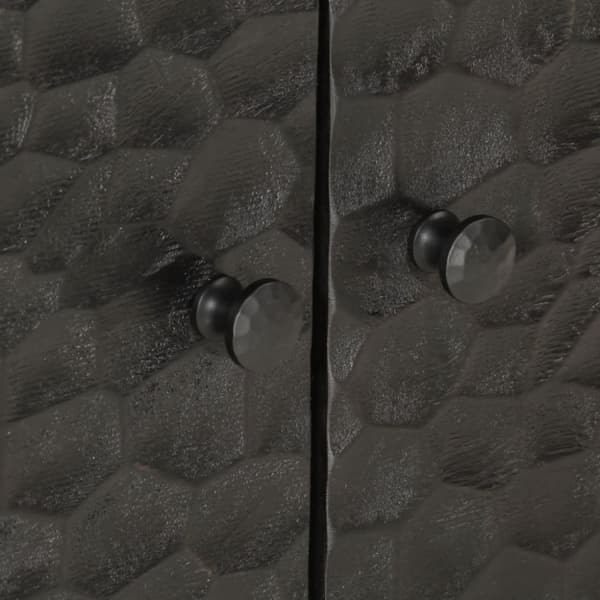 vidaXL Salongbord svart 80x50x40 cm heltre furu
