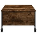 Miniatyrbilde 7 av 11: vidaXL Salongbord med hjul svart 91x55x34 cm konstruert tre