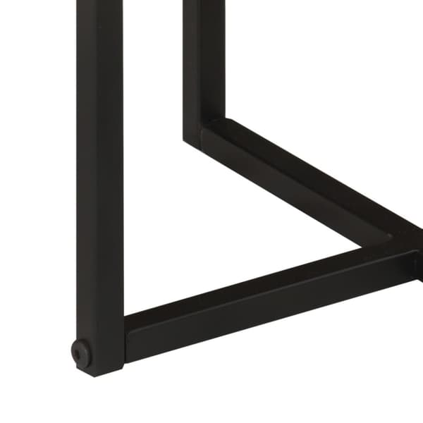 vidaXL Soffbord 45x45x35 cm massivt akaciaträ och järn