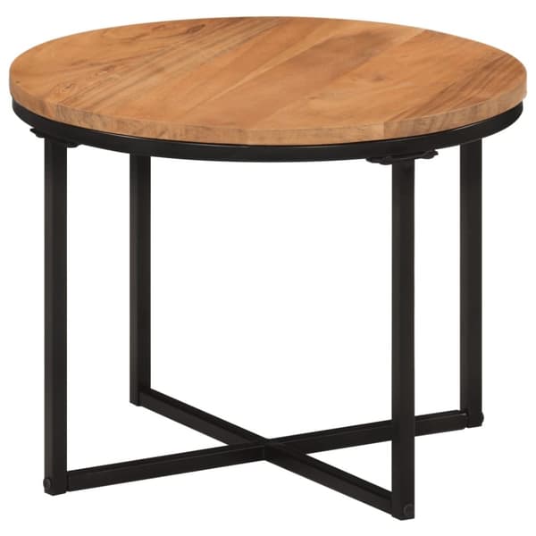 vidaXL sofabord 45x45x35 cm massivt akacietræ og jern