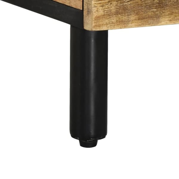 vidaXL Soffbord 80x50x40 cm massivt mangoträ