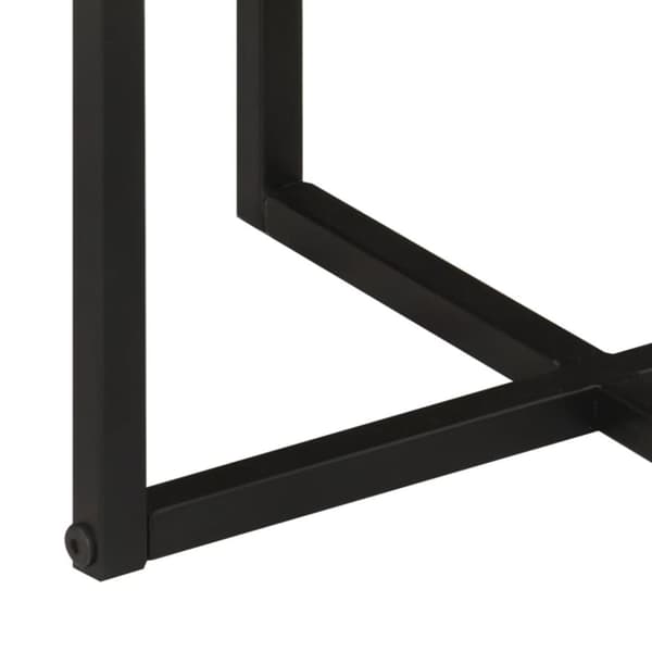 vidaXL Salongbord 35x35x30 cm heltre akasie og jern