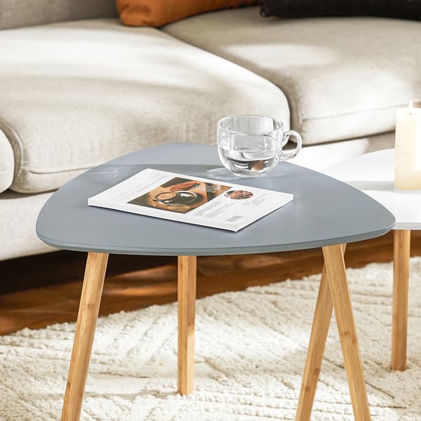 SoBuy Indlejringsborde 2 sofabordssæt Sidebord FBT74-HG
