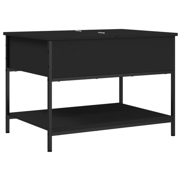 vidaXL sofabord 70x50x50 cm konstrueret træ sort
