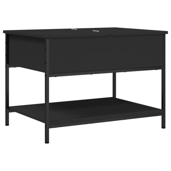 vidaXL sofabord 70x50x50 cm konstrueret træ sort