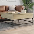 Miniatyrbilde 2 av 11: vidaXL Salongbord sonoma eik 95x95x45 cm konstruert tre og metall