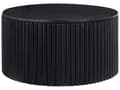 Miniatyrbilde 1 av 7: Sofabord Lyst tre MDF Gummitre ø 70 cm Med oppbevaring Klassisk Moderne design Stue