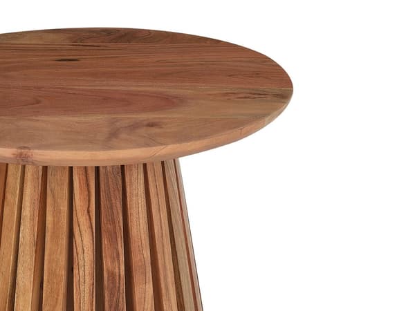 Spisebord Svart MDF Gummitre Ben 120 cm Rundt for 4 personer Moderne Spisestue