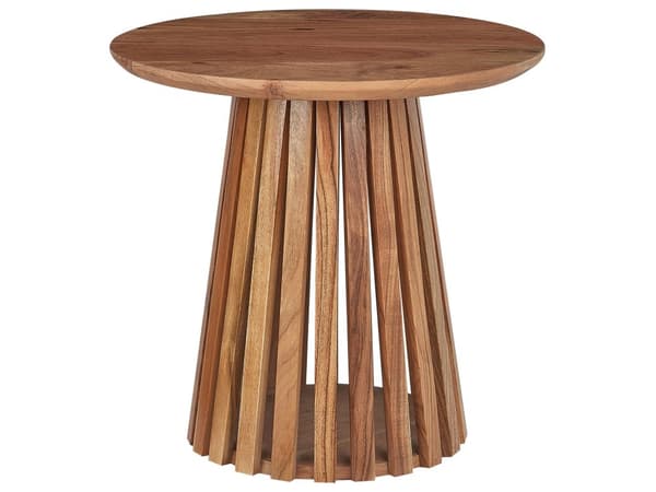 Spisebord Svart MDF Gummitre Ben 120 cm Rundt for 4 personer Moderne Spisestue