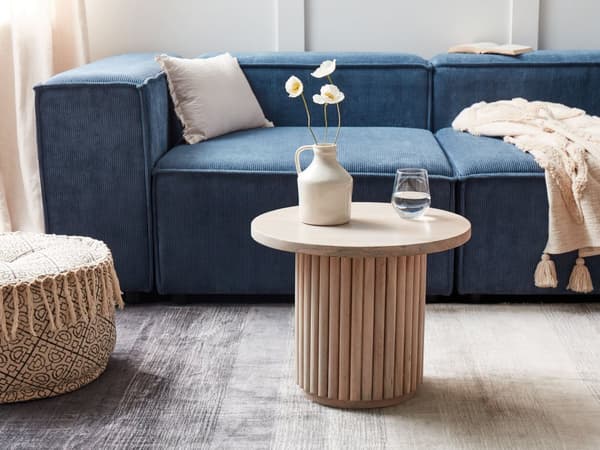 Soffbord Ljust trä Mango bordsskiva Naturlig finish Modern design Vardagsrum