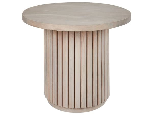 Soffbord Ljust trä Mango bordsskiva Naturlig finish Modern design Vardagsrum