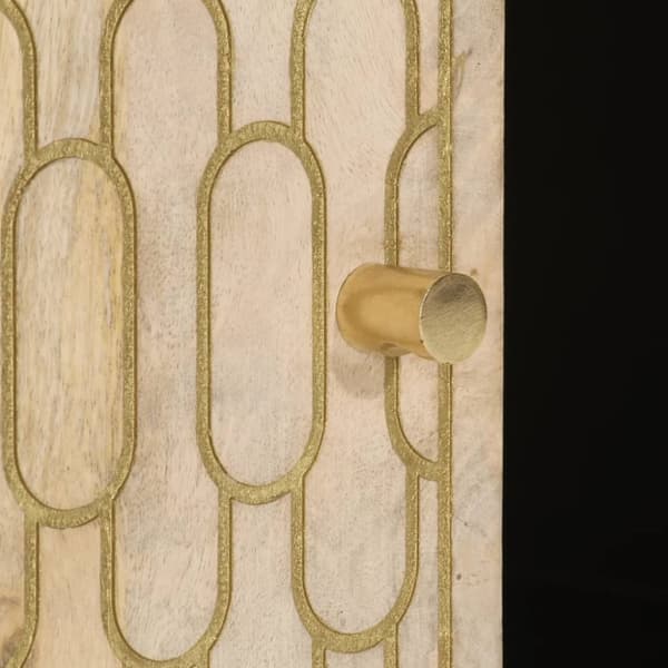 vidaXL Soffbord 100x54x40 cm massivt mangoträ