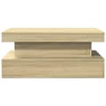Miniatyrbillede 7 af 11: vidaXL sofabord med LED-lys 90x50x40 cm sonoma-eg