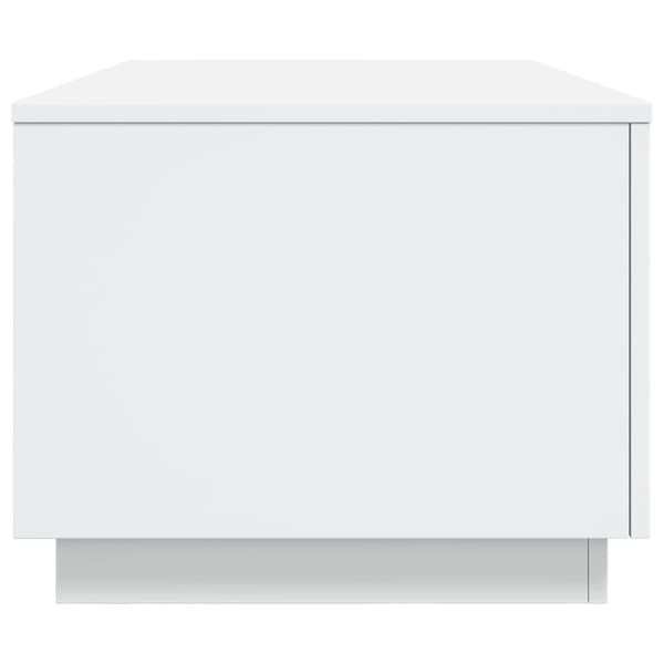 vidaXL Soffbord med LED vit 90x50x40 cm