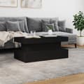 Miniatyrbillede 4 af 11: vidaXL sofabord med LED-lys 90x50x40 cm sort