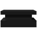 Miniatyrbillede 7 af 11: vidaXL sofabord med LED-lys 90x50x40 cm sort