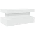 Miniatyrbilde 3 av 11: vidaXL Salongbord med LED-lys hvit 90x50x40 cm