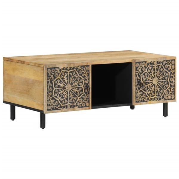 Soffbord 100x54x40 cm massivt mangoträ