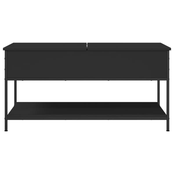 Soffbord svart 100x50x50 cm konstruerat trä och metall