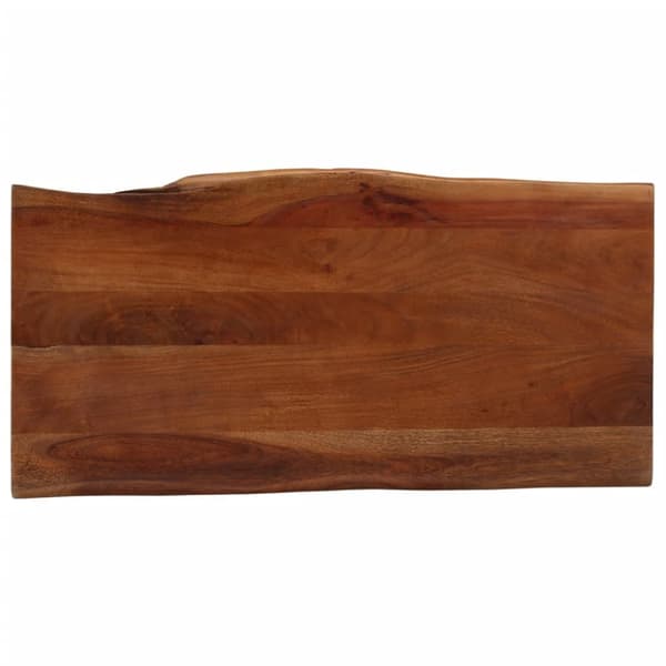 Sohvapöytä hunajanruskea 110x55x40 cm täysi akasiapuu