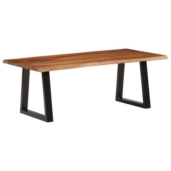 Sohvapöytä hunajanruskea 110x55x40 cm täysi akasiapuu