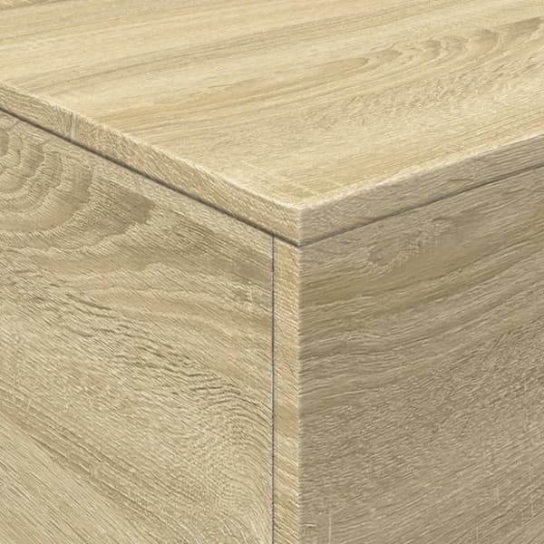 Soffbord med LED sonoma-ek 90x50x40 cm